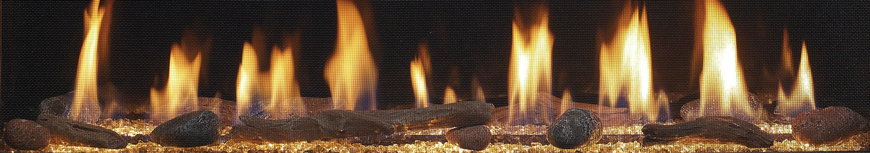 fireplace with logs